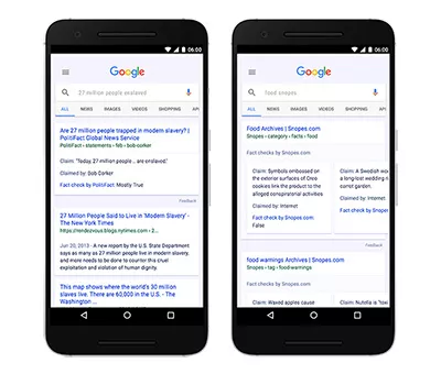 Chasse aux Fake News sur Google
